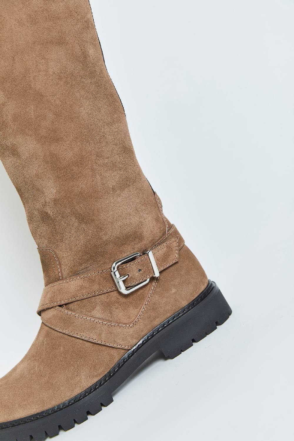 ﻿Kalliste K35 BIKER BOOTS VELOUR FANGO Offerte