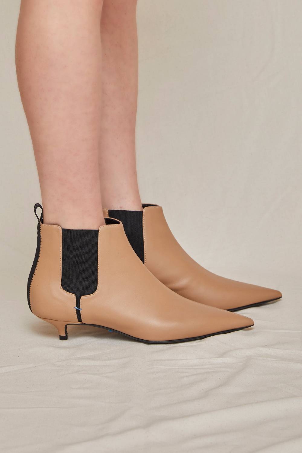 Kalliste K30 KITTEN HEEL BOOTS CAMEL Vendita Calda