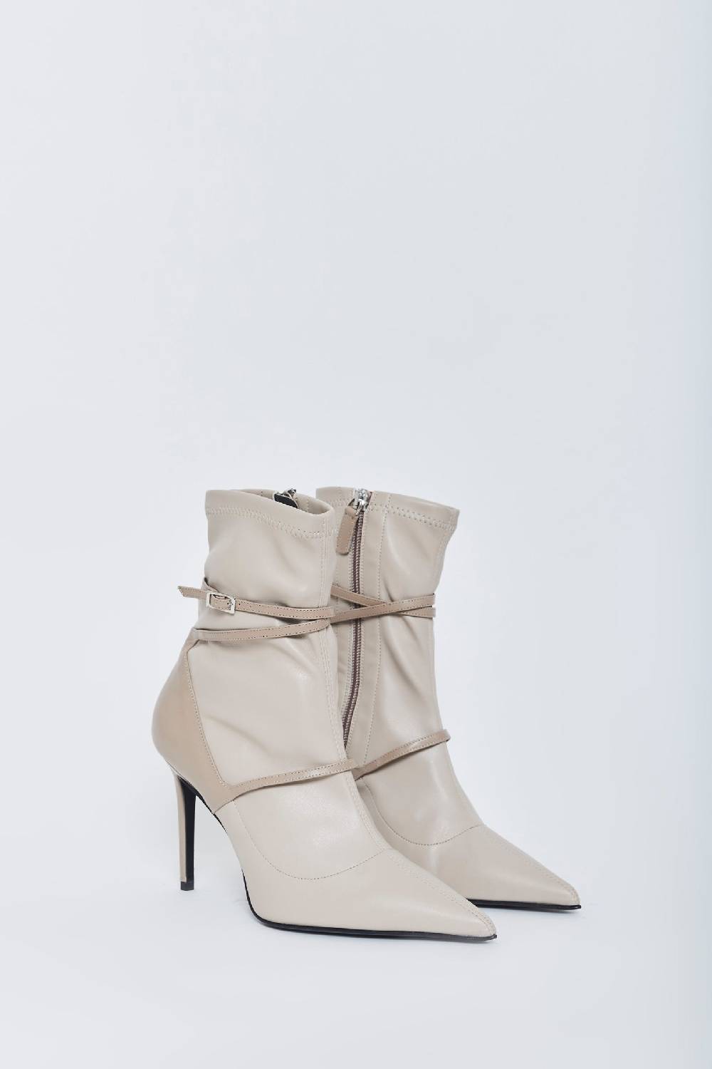 Kalliste K95 STRETCH ANKLE BOOTS OFF-WHITE Saldi Di Fabbrica