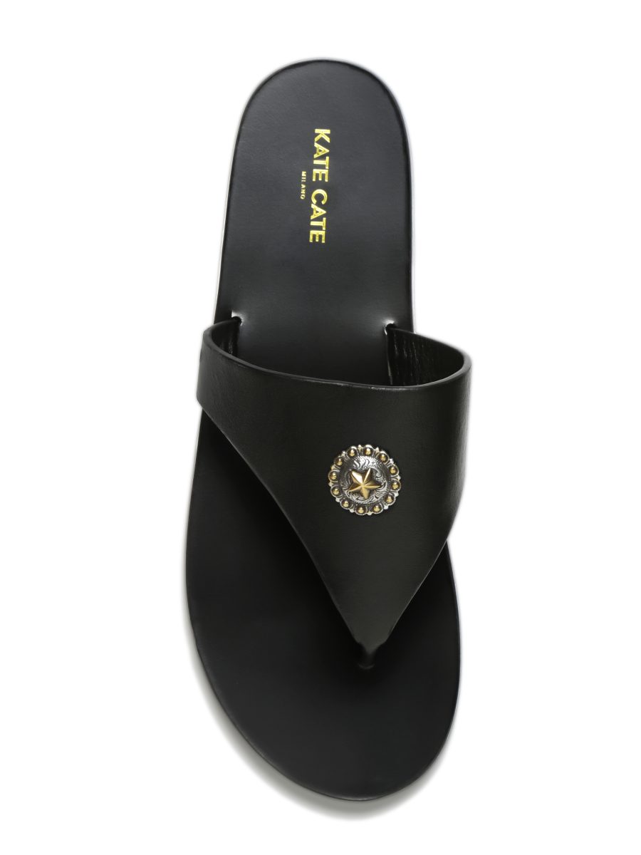 Kate Cate PHOEBE STELLA BLACK SANDALS Saldi Di Fabbrica