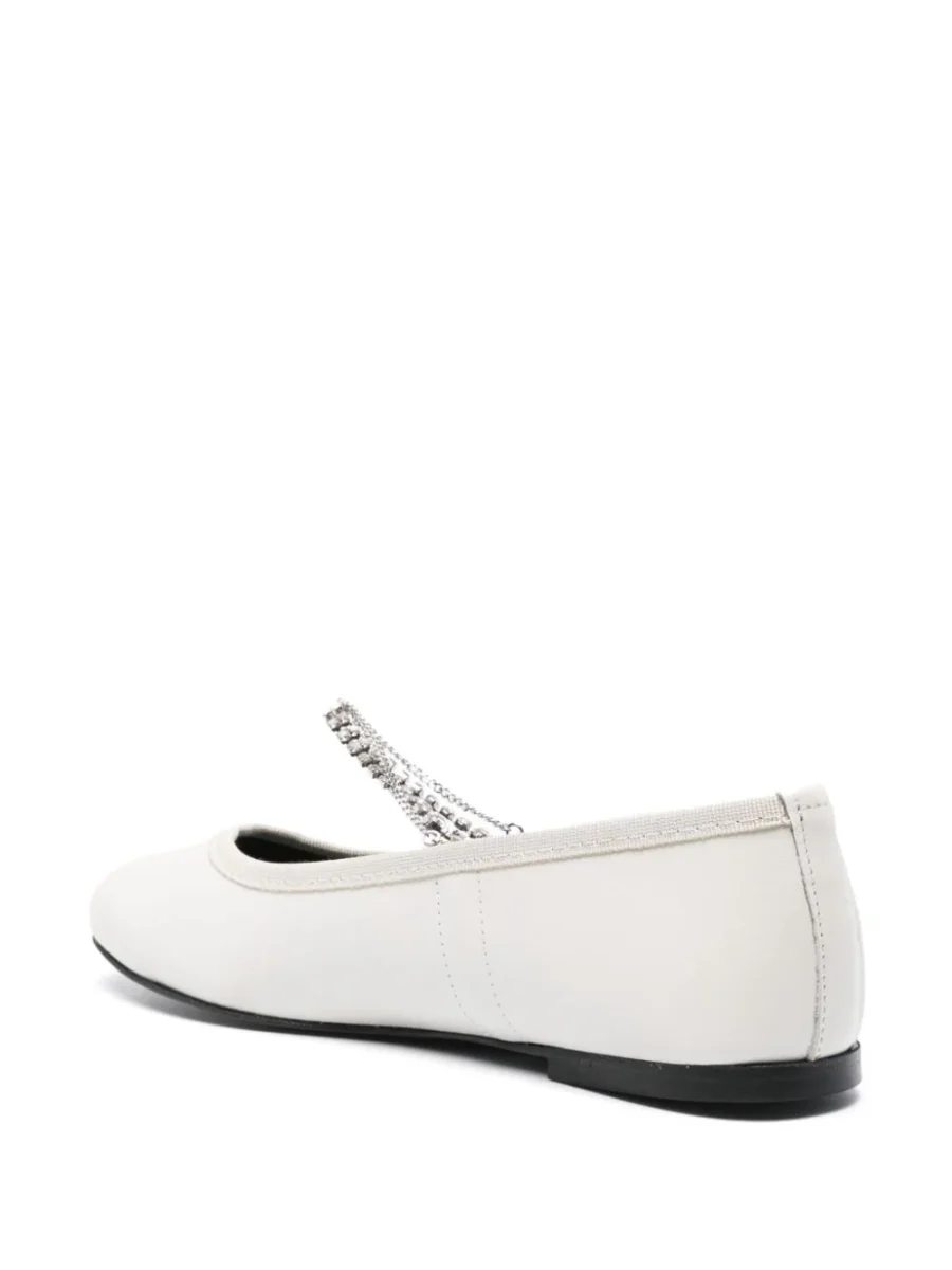 Kate Cate JULIETTE CHAIN IN OFF WHITE CALFSKIN LEATHER Negozio