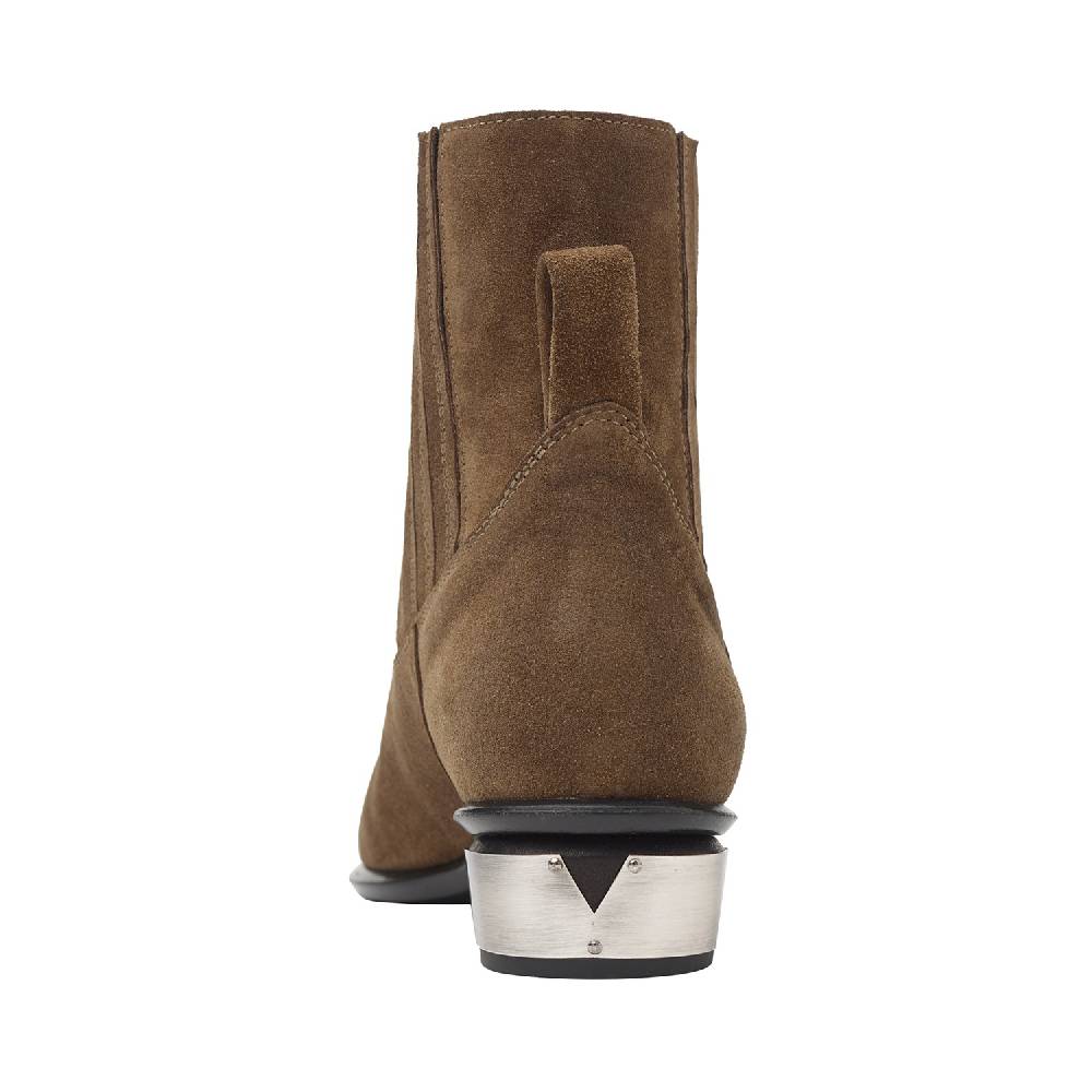 Kate Cate COWBOY KATE BOOTS TABACCO GREASY SUEDE CALFSKIN Spedizione Gratuita