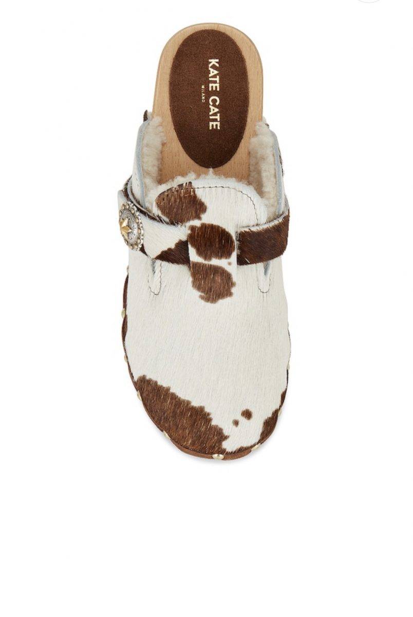 Kate Cate ALLEGRA CLOGS PONY COW Negozio