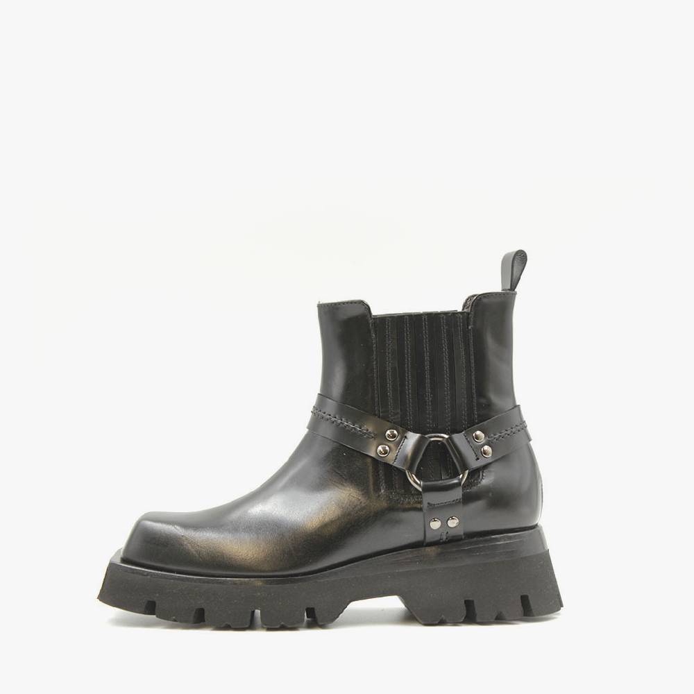 Laura Bellariva Biker punta quadrata nero Hotsell