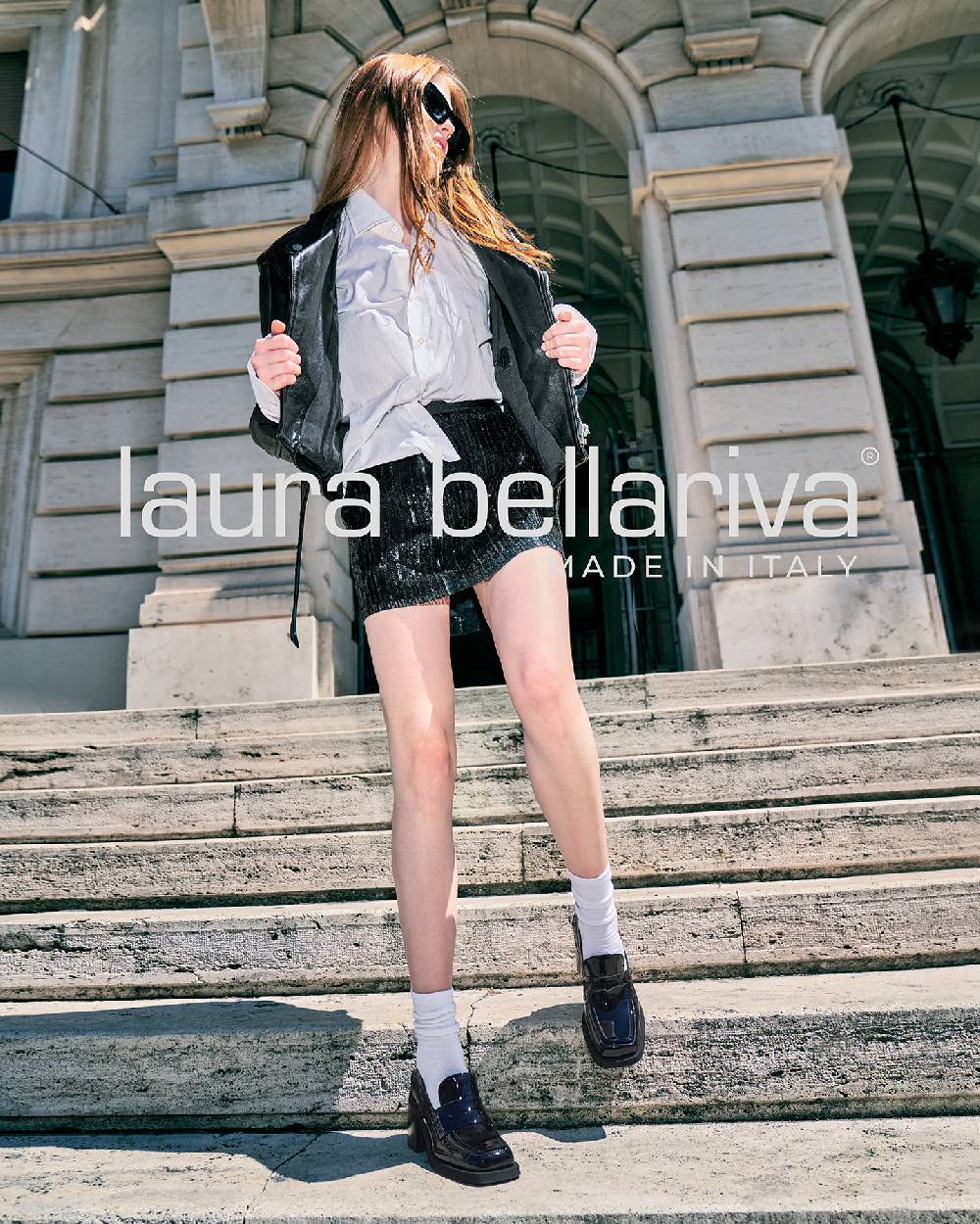 Laura Bellariva Mocassino nero lucido Italia