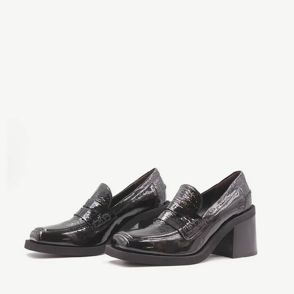 Laura Bellariva Mocassino nero lucido Italia