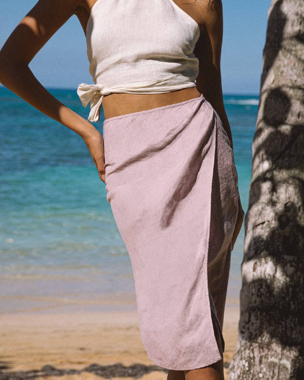 Manebí Linen Merida Skirt - Iris