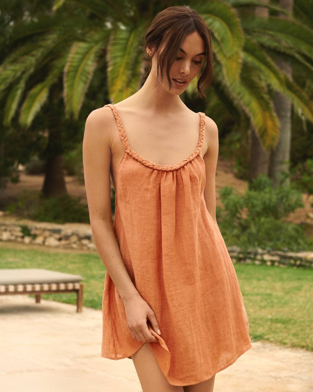 Manebí Linen Gauze Maracaibo Dress - Sunbaked Negozi Online