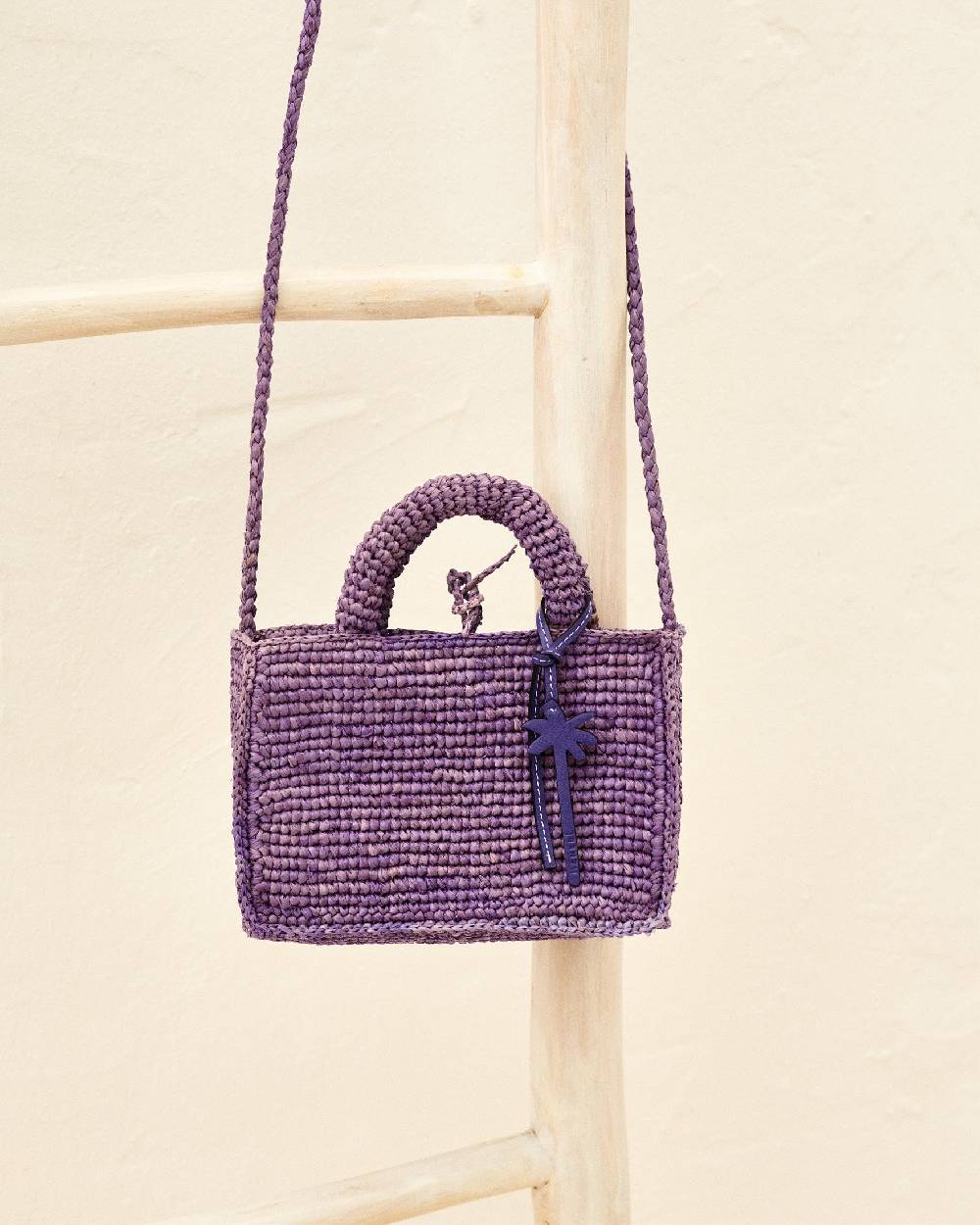 Manebí Raffia Sunset Bag Mini - Summer Purple Spedizione Gratuita