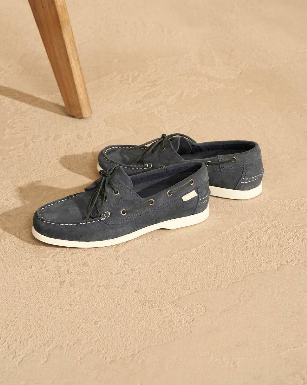 Manebí Suede Boat-Shoes - Hamptons Patriot Blue Vendita Calda