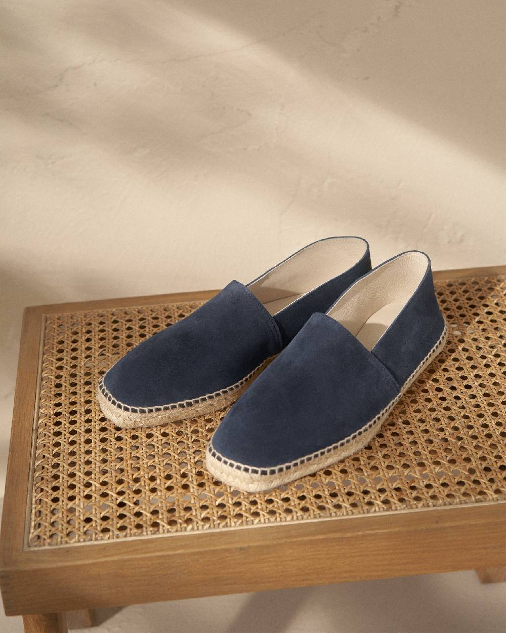 Manebí Suede Square Toe Espadrilles - Hamptons Patriot Blue In Saldo