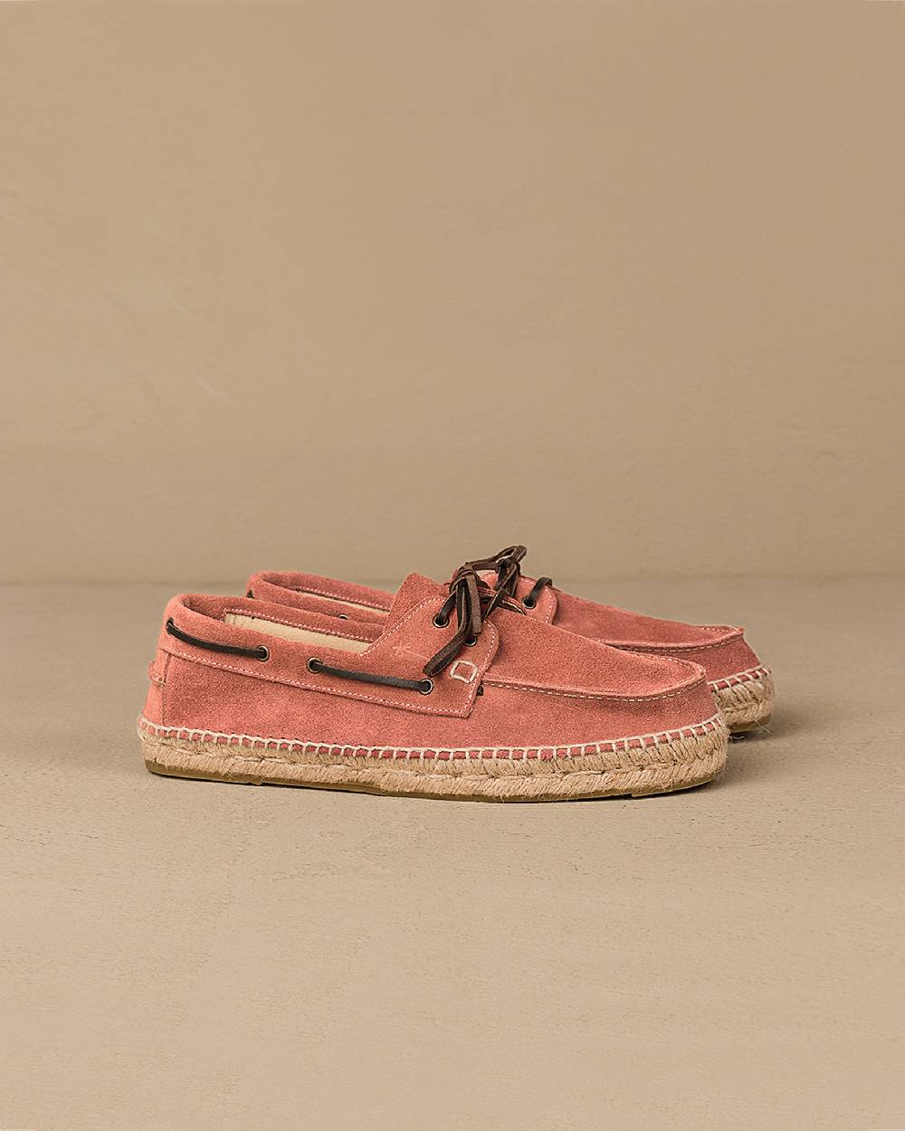 Manebí Suede Boat-Shoes Espadrilles - Hamptons Terracotta In Saldo