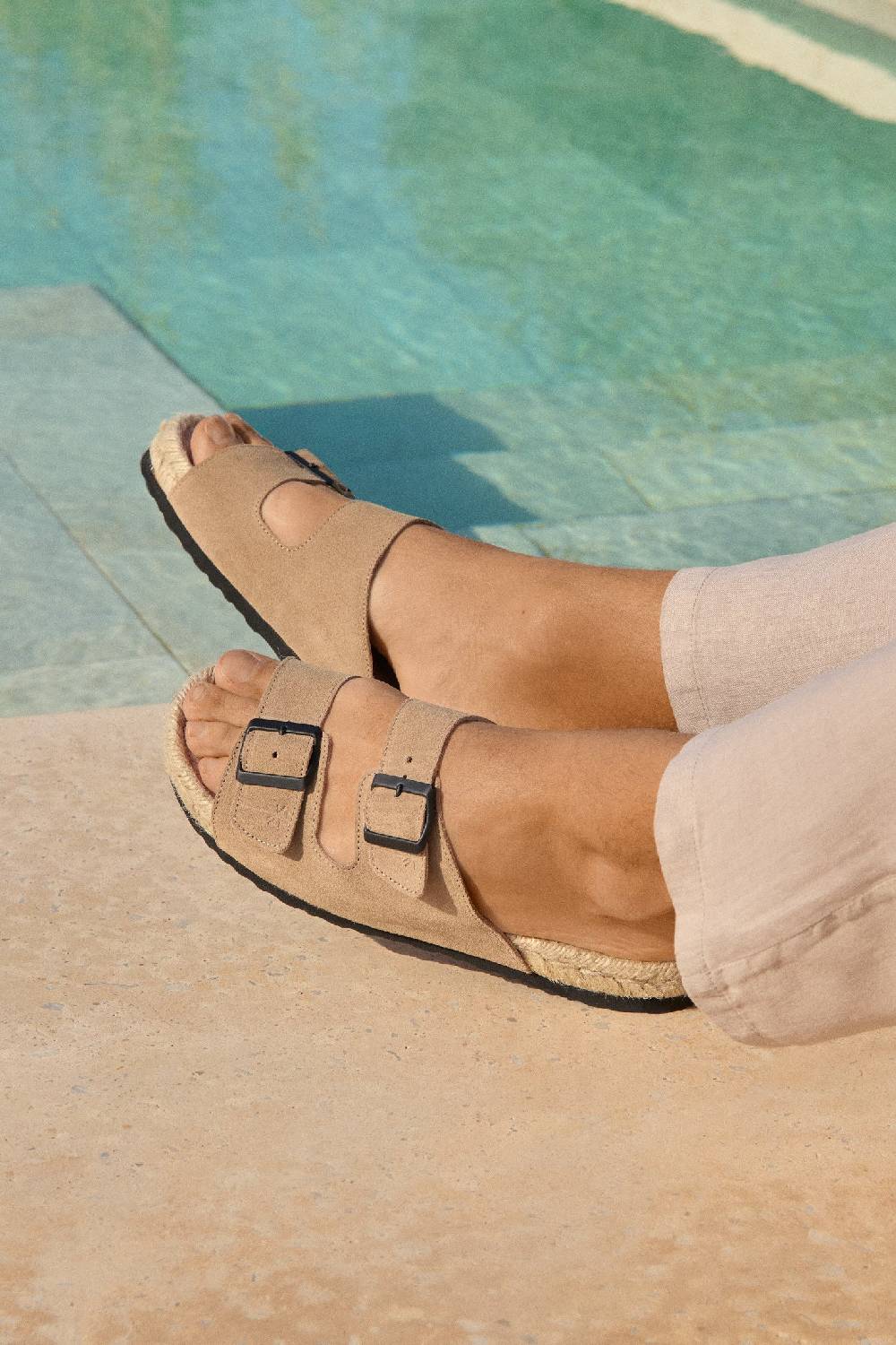 Manebí Suede Nordic Sandals - Hamptons Vintage Taupe Pezzi Unici