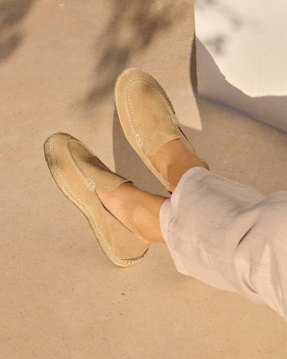 Manebí Mocassini Traveler - Hamptons - Washed Beige Acquista Ora