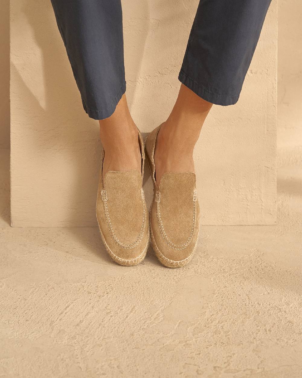 Manebí Mocassini Traveler - Hamptons - Washed Beige Acquista Ora