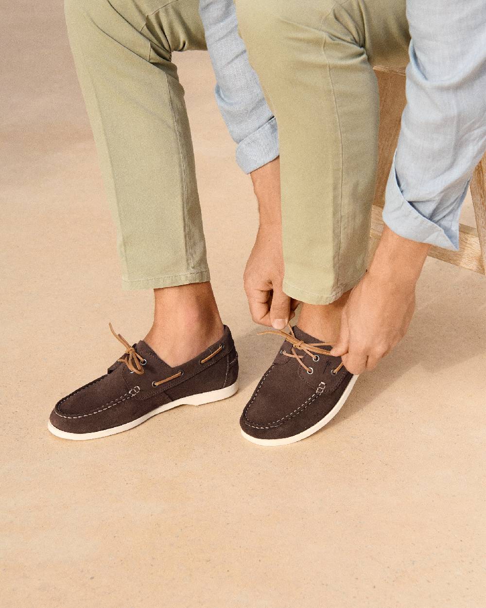 Manebí Suede Boat-Shoes - Hamptons Moka Prezzo Ridotto