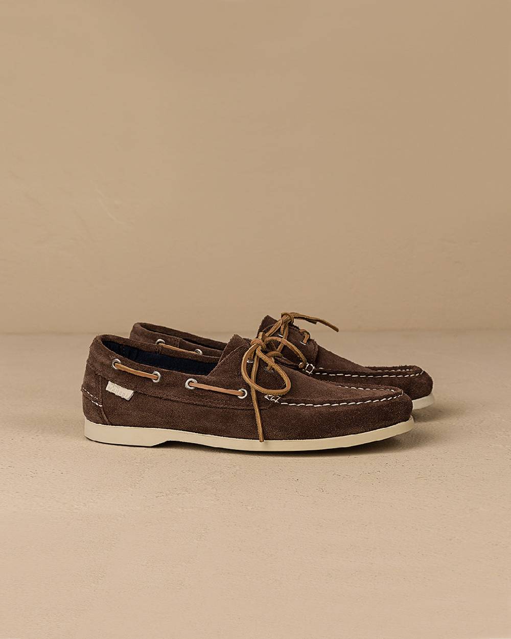 Manebí Suede Boat-Shoes - Hamptons Moka Prezzo Ridotto
