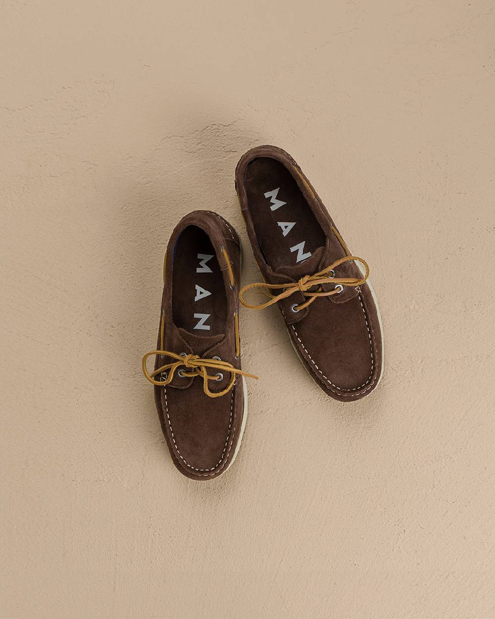 Manebí Suede Boat-Shoes - Hamptons Moka Prezzo Ridotto