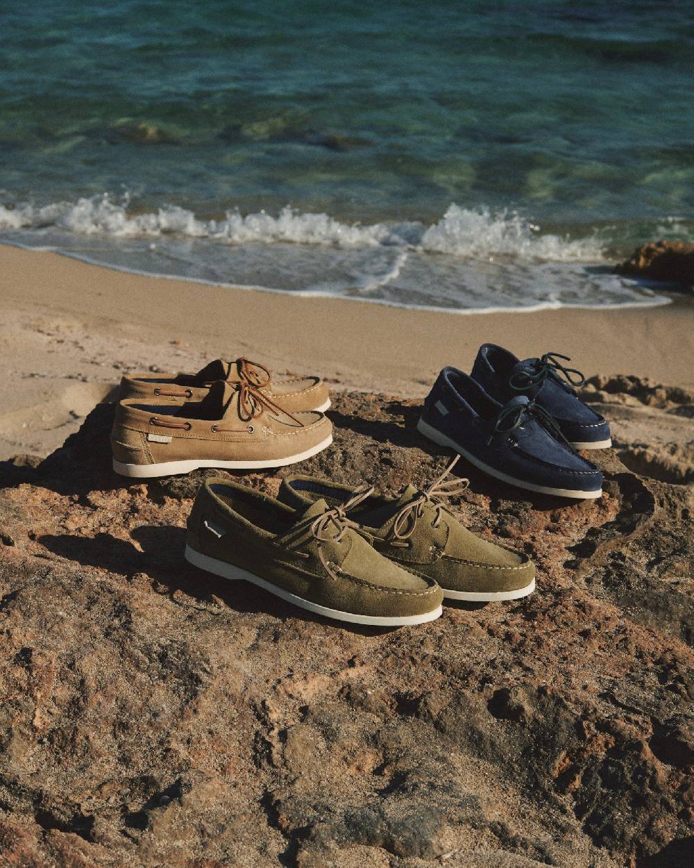 Manebí Suede Boat-Shoes - Hamptons Forest Novità