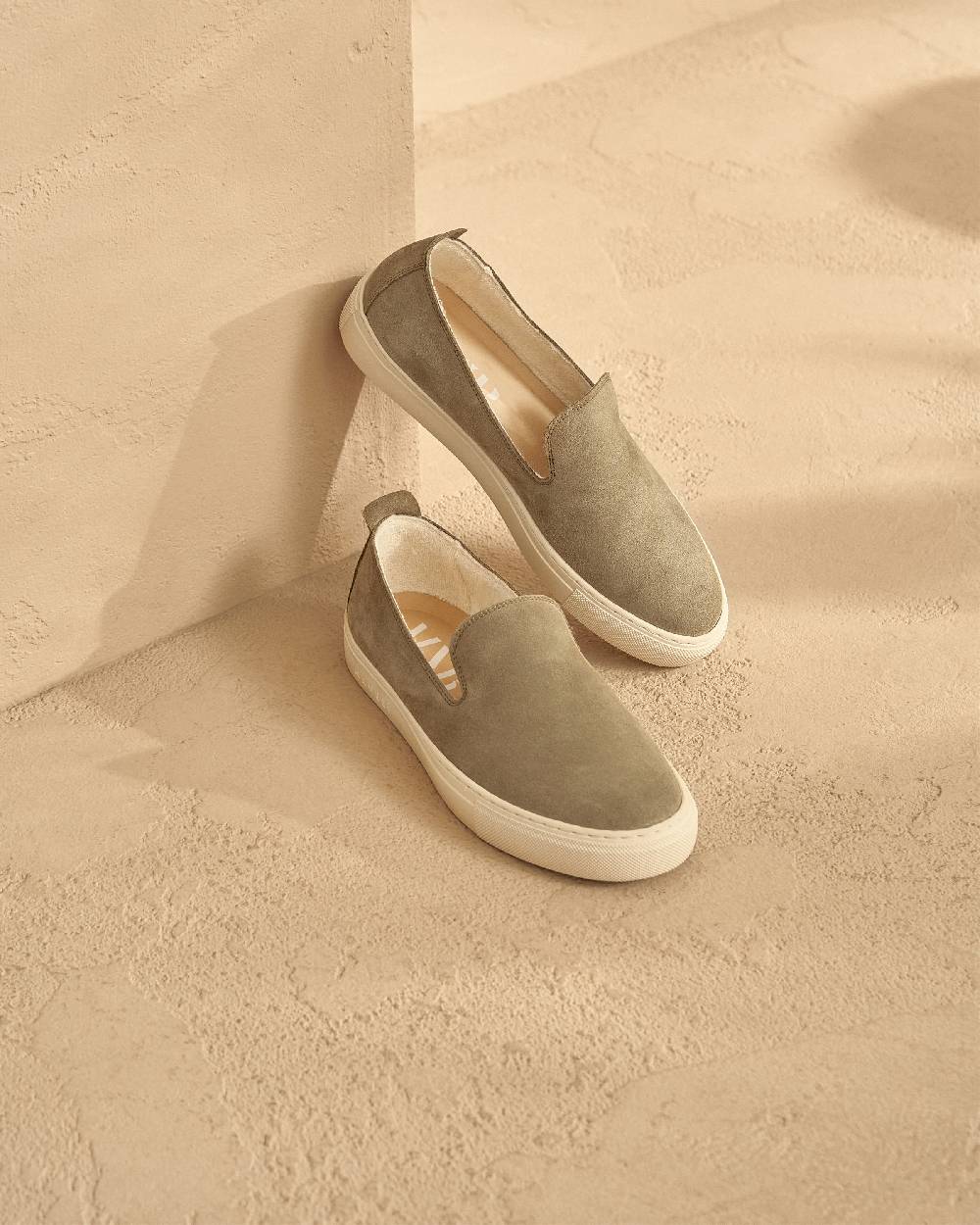 Manebí Slip-On in pelle scamosciata - Hamptons - Forest Sconto