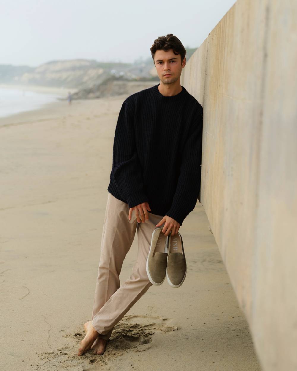 Manebí Slip-On in pelle scamosciata - Hamptons - Forest Sconto