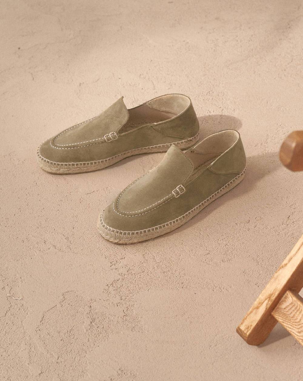 Manebí Mocassini Traveler Espadrillas in pelle scamosciata- Hamptons - Forest Online
