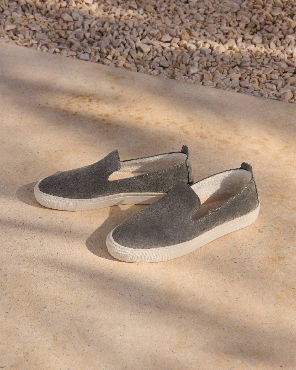 Manebí Suede Slip On - Carbon Grey Outlet