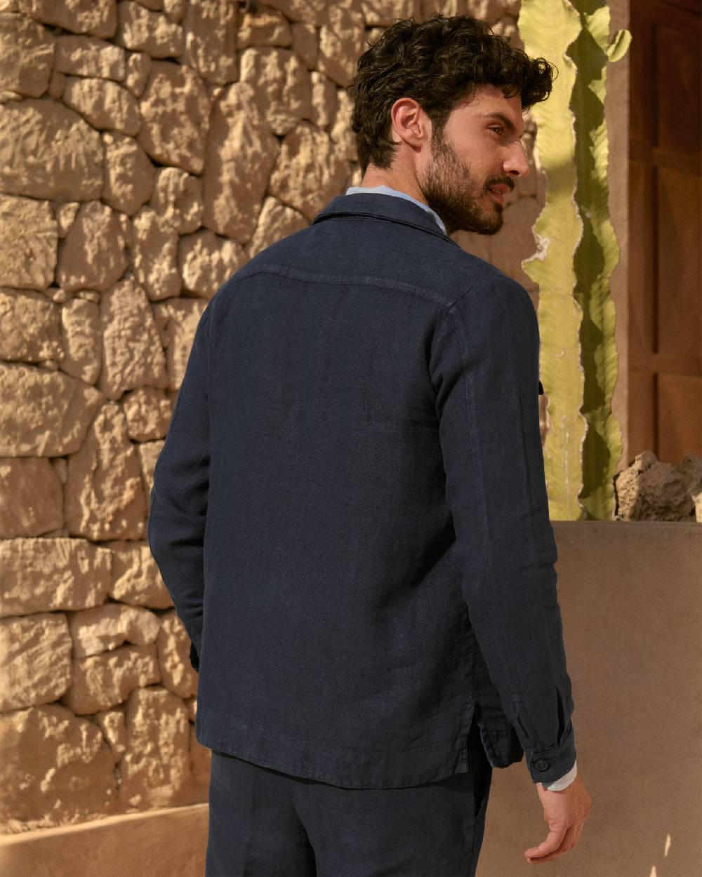 Manebí Irish Linen Savana Jacket - Night Blue Nuova