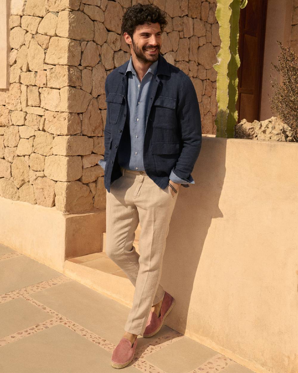 Manebí Irish Linen Savana Jacket - Night Blue Nuova