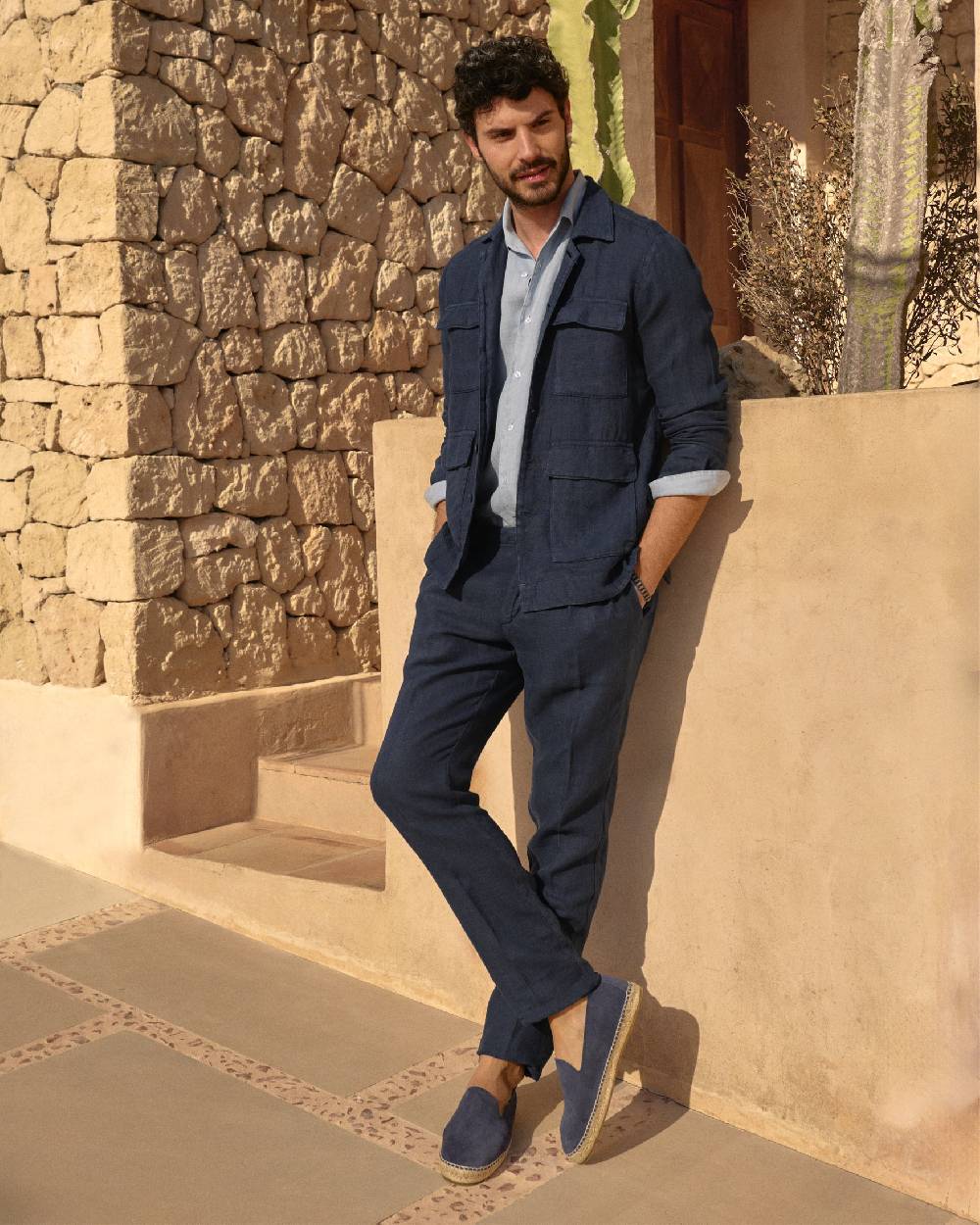 Manebí Irish Linen Savana Trousers - Night Blue 2025