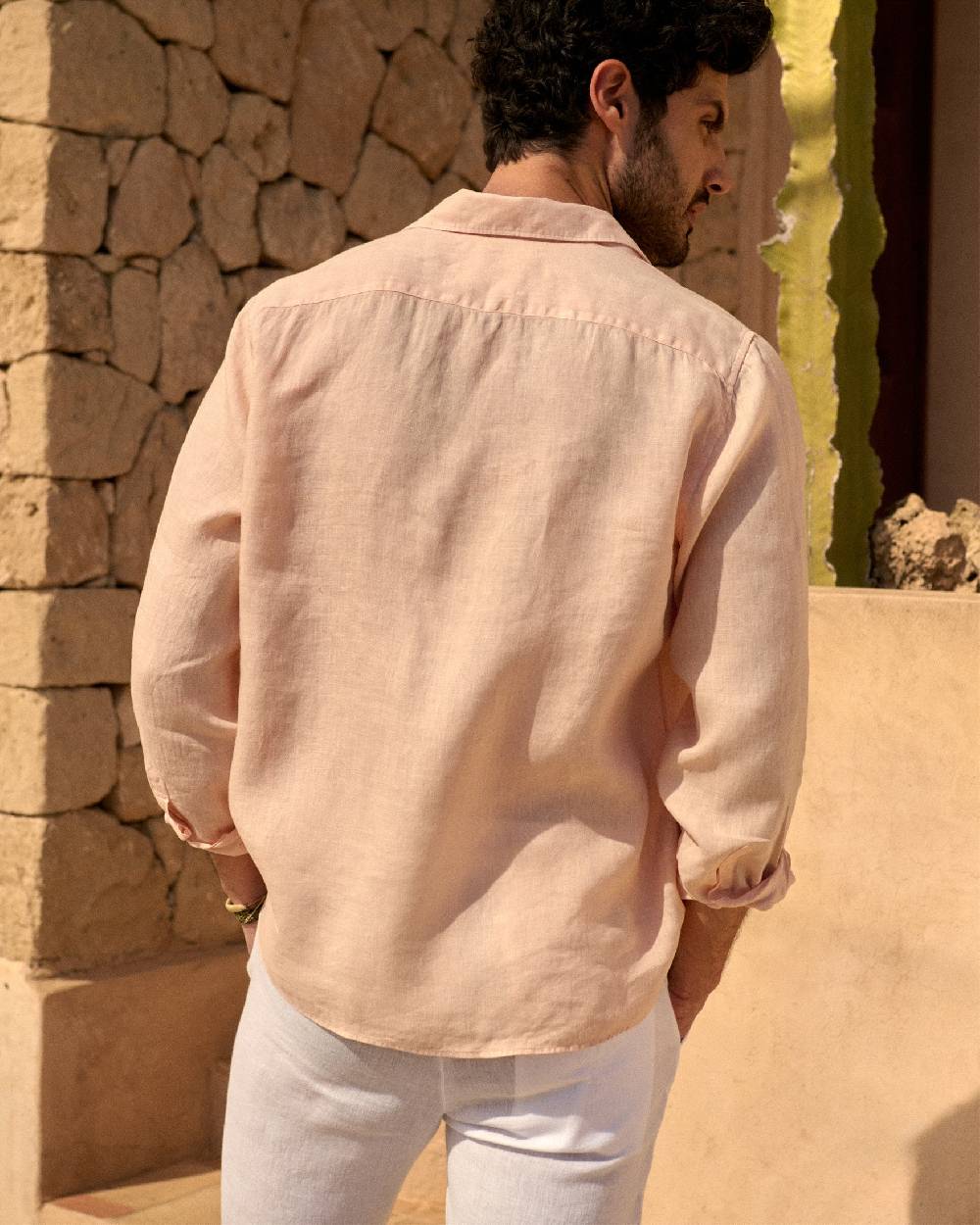 Manebí Washed Linen Panama Shirt - Spanish Villa Qualità Garantita