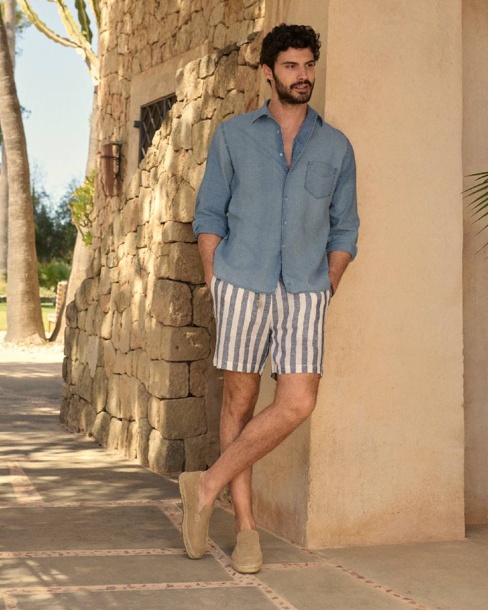 Manebí Lenim: Linen Denim|Panama Shirt Acquista Ora