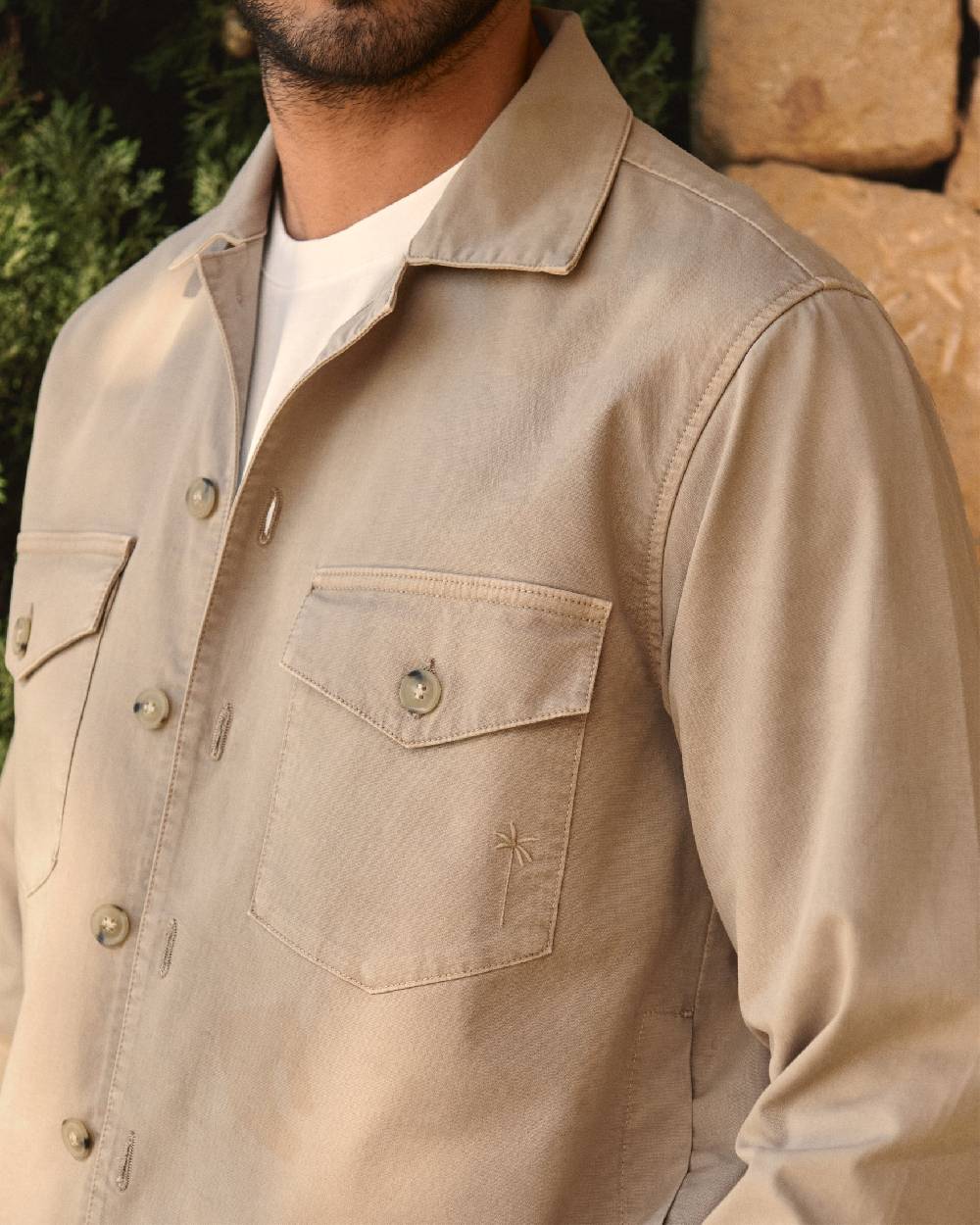 Manebí Stonewashed Cotton|Santa Fe Field Jacket - Beige Promozione Limitata