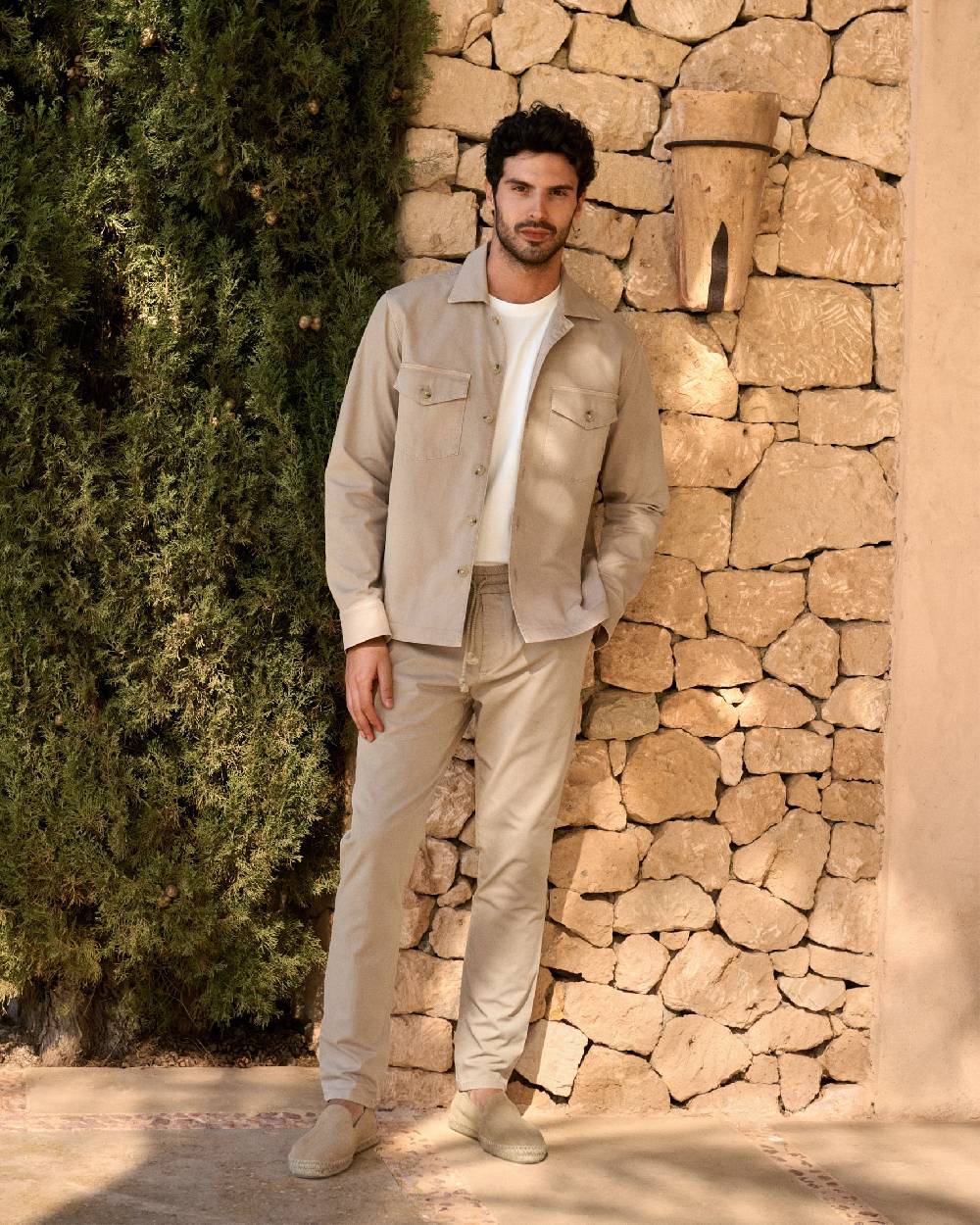 Manebí Stonewashed Cotton|Santa Fe Field Jacket - Beige Promozione Limitata