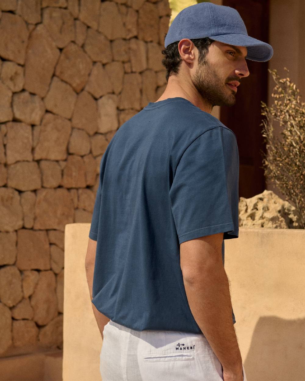 Manebí Organic Terry Cotton Lucca Cap - Petrole Nuova