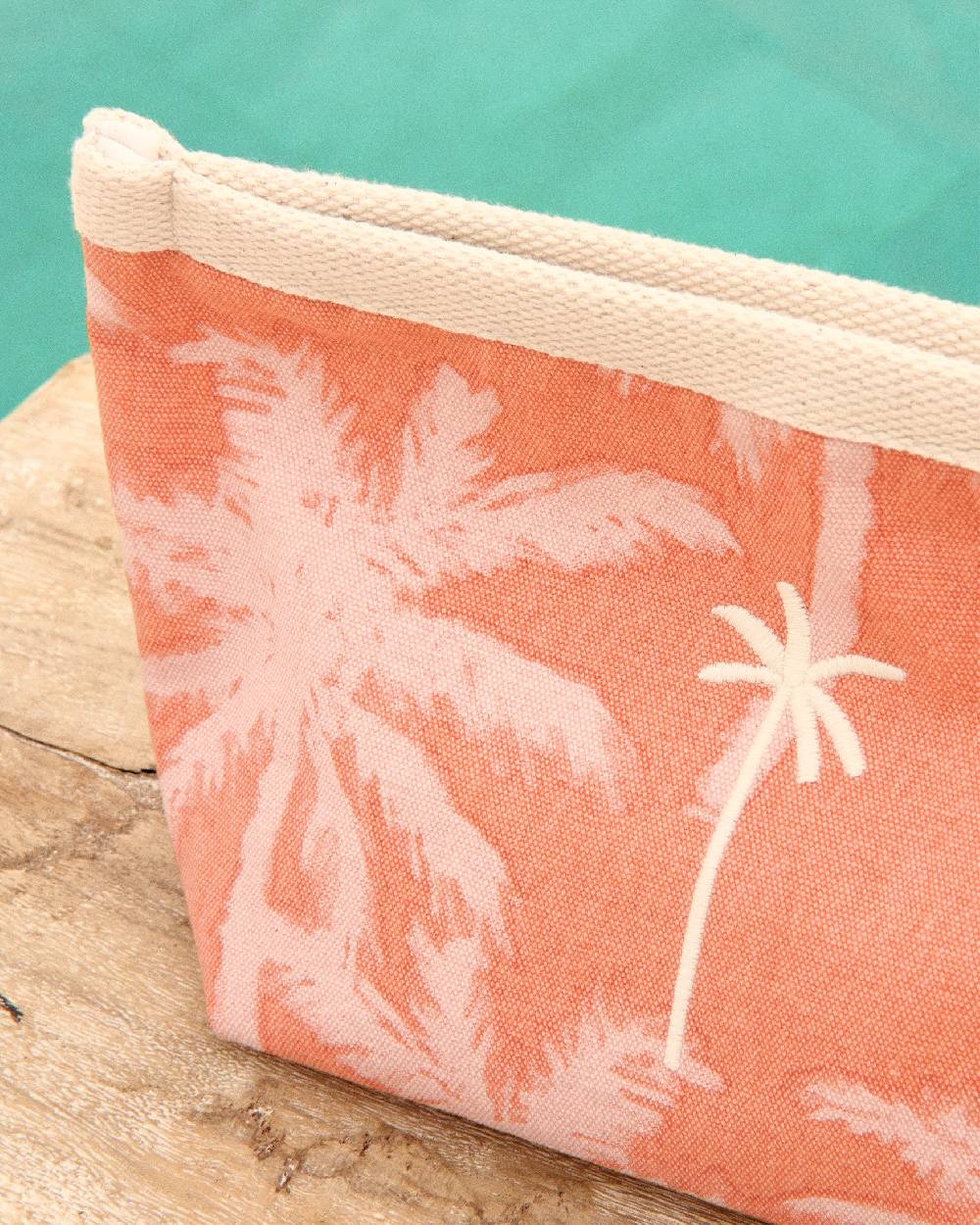 Manebí Canvas Tender2Tote - Sunbaked \u0026 Cream Pink Maxi Palm Nuovo
