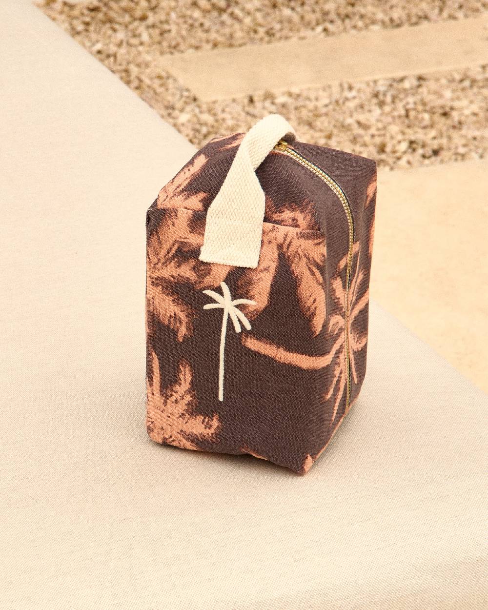 Manebí Canvas Large Beauty - Cocoa \u0026 Orange Rust Maxi Palm Qualità