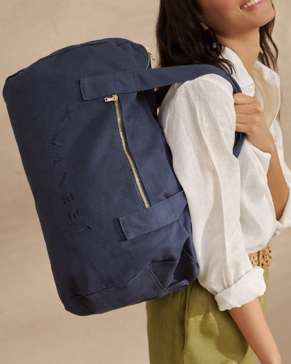 Manebí Canvas Weekend Bag - La Havana Blue