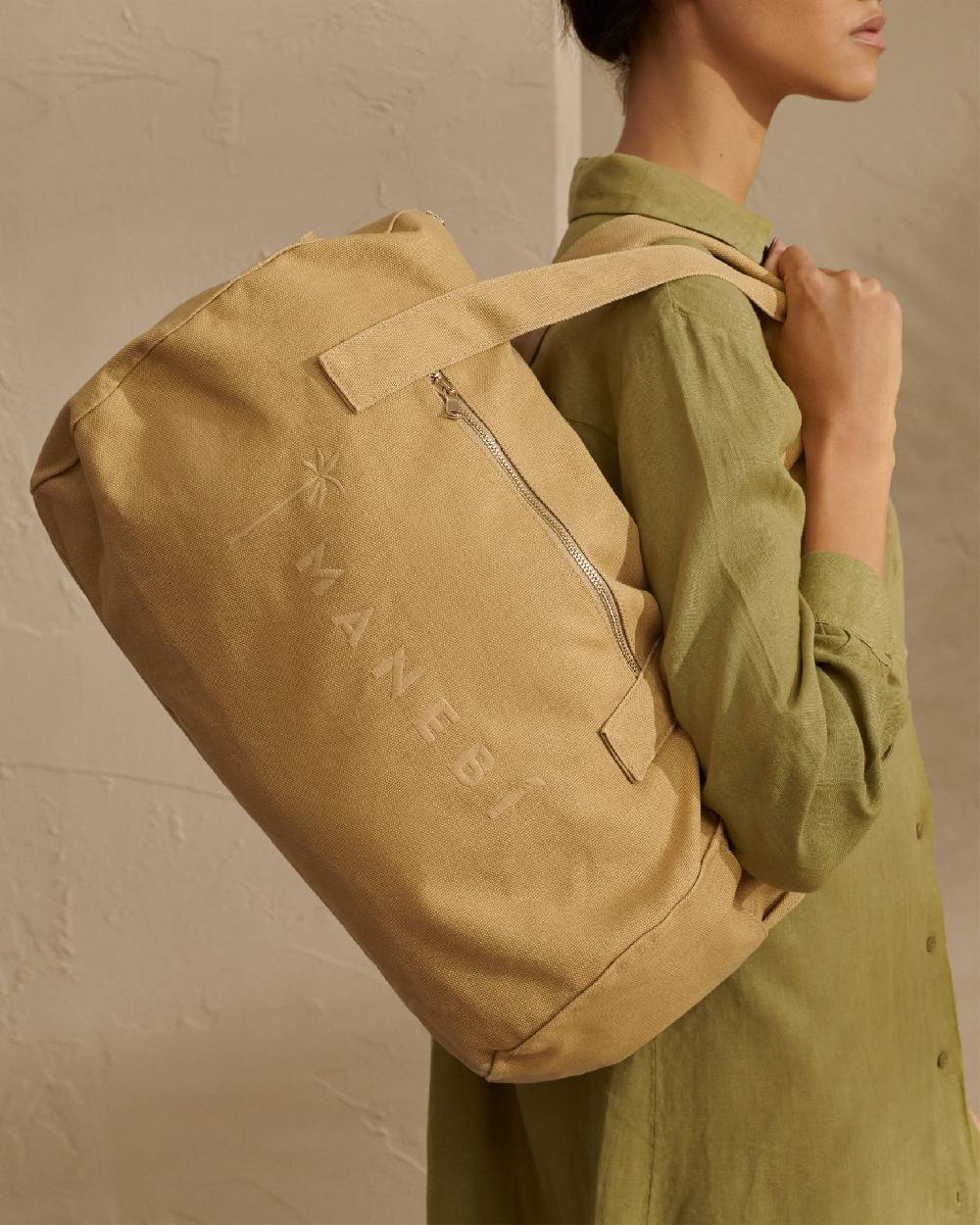 Manebí Canvas Weekend Bag - La Havana Cuero
