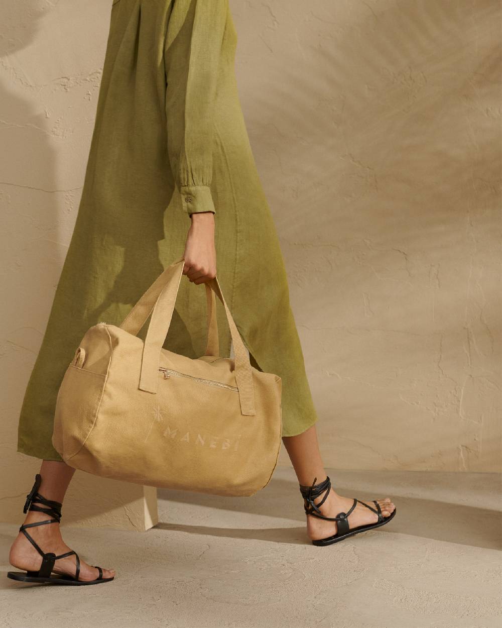 Manebí Canvas Weekend Bag - La Havana Cuero Promozione