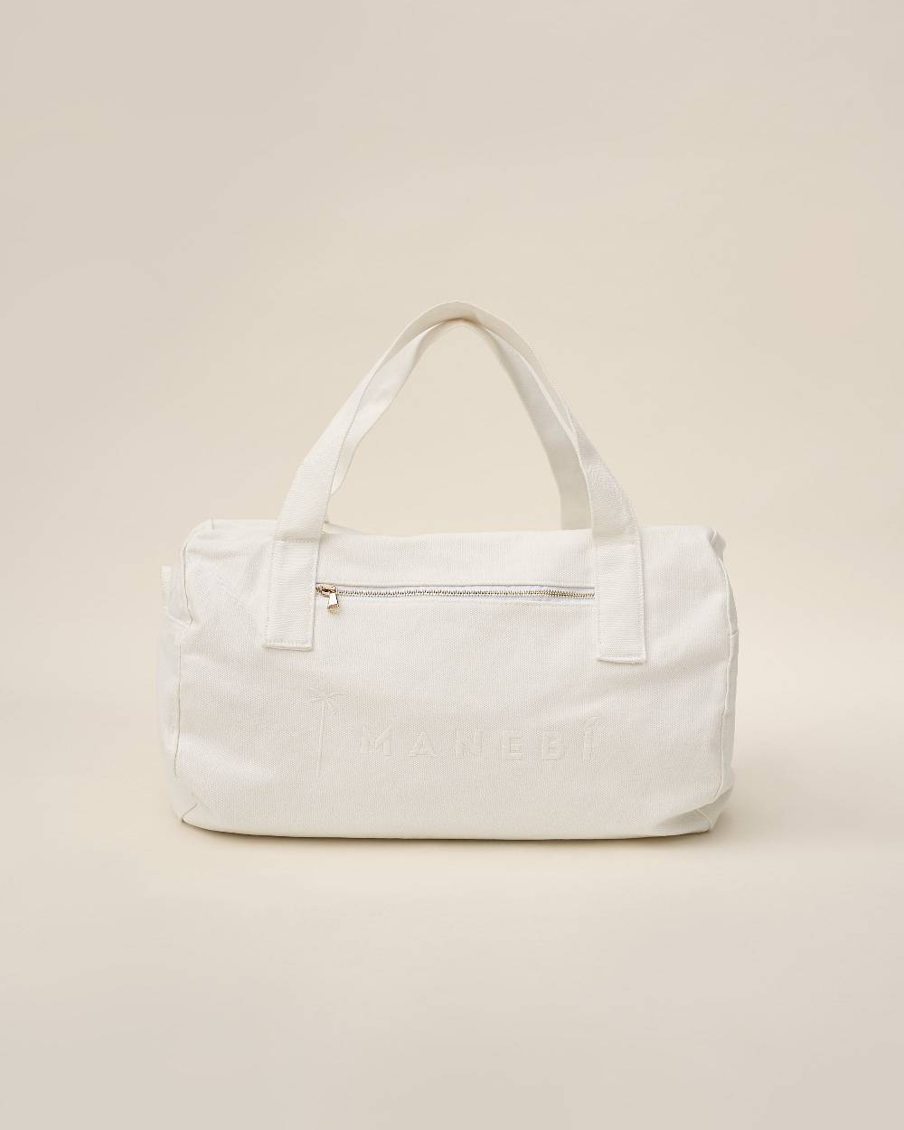 Manebí Canvas Weekend Bag - La Havana White Spedizione Gratuita