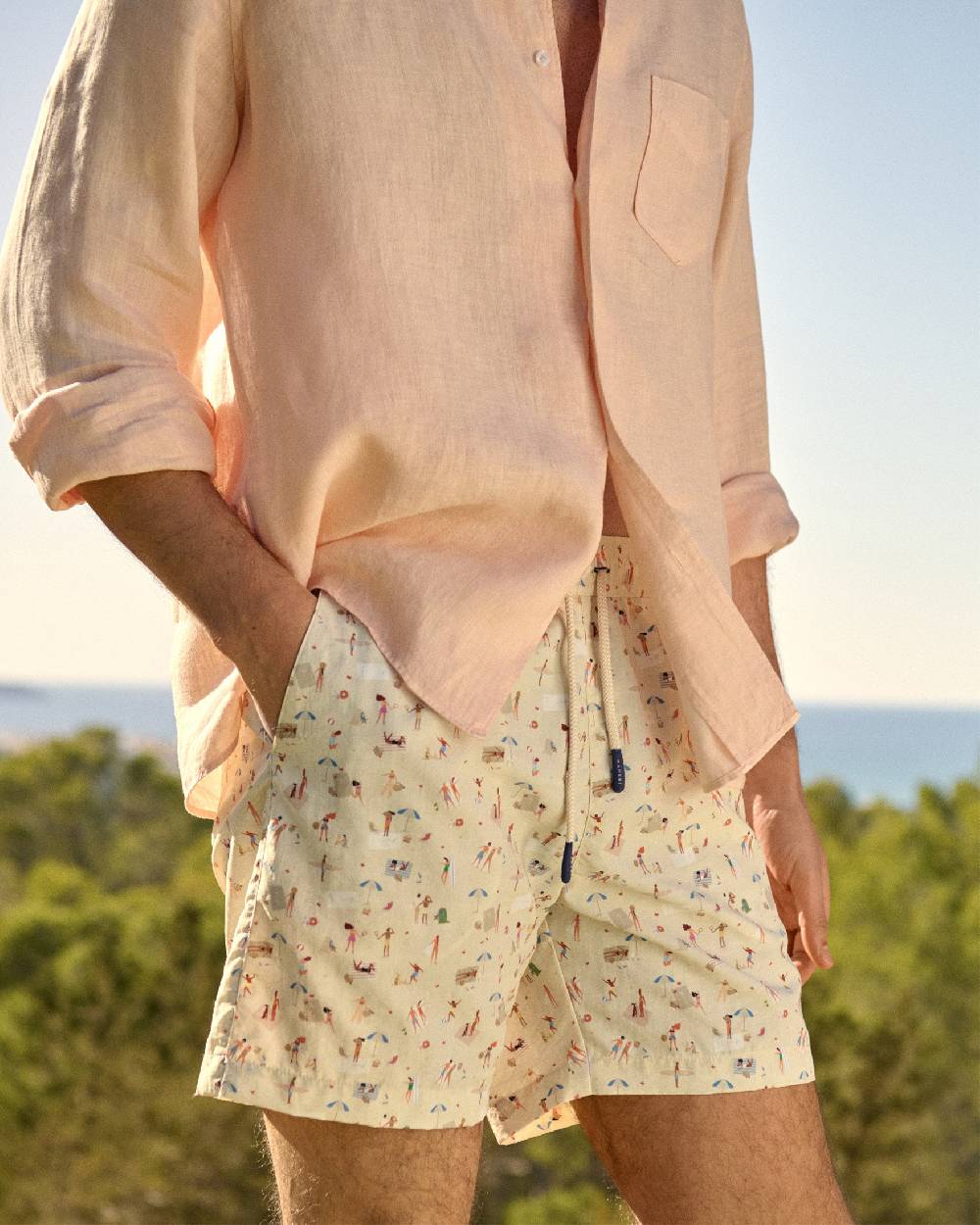 Manebí Printed Swim Shorts - Kids At The Beach Shopping Online