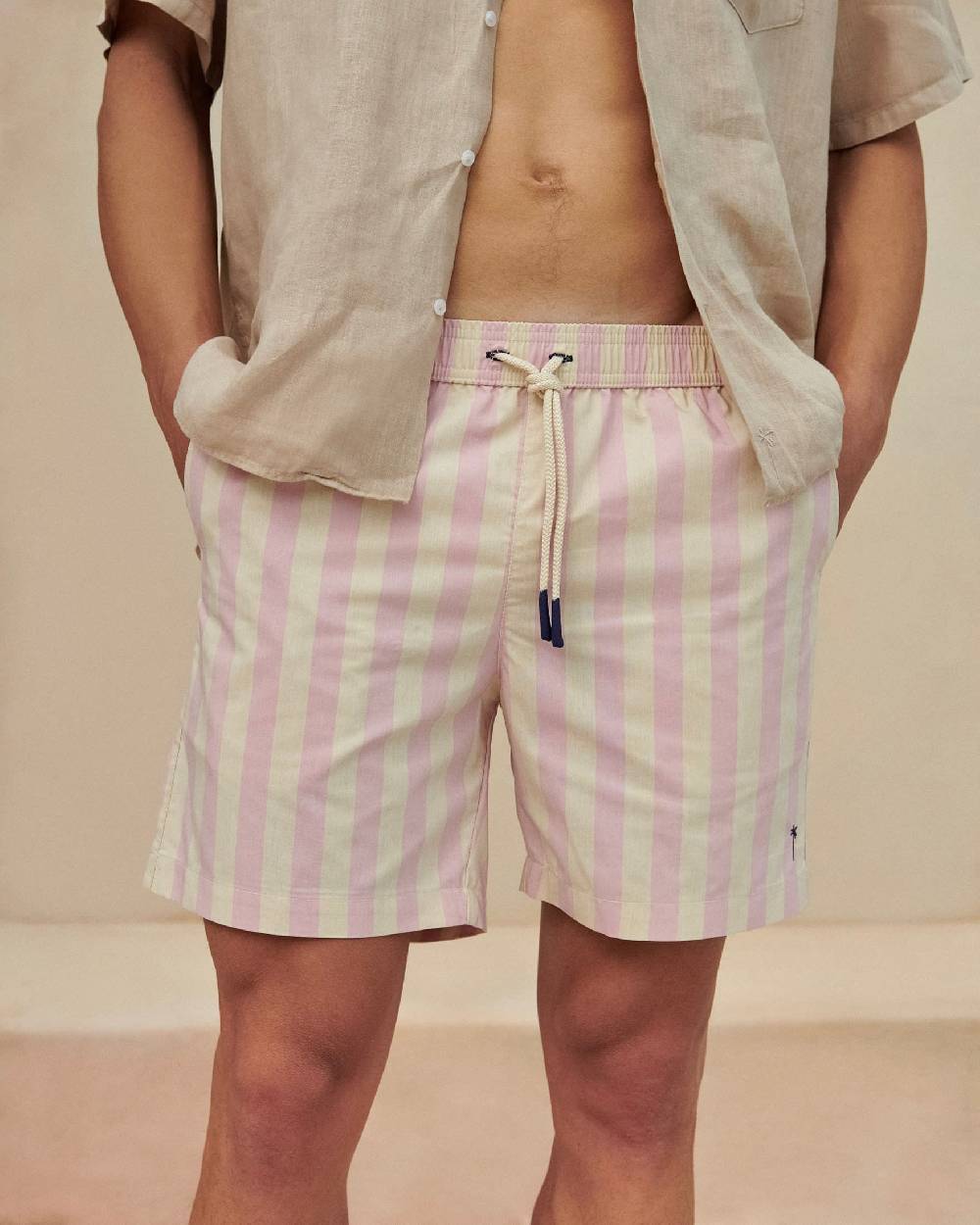 Manebí Printed Swim Shorts - Antique Rose