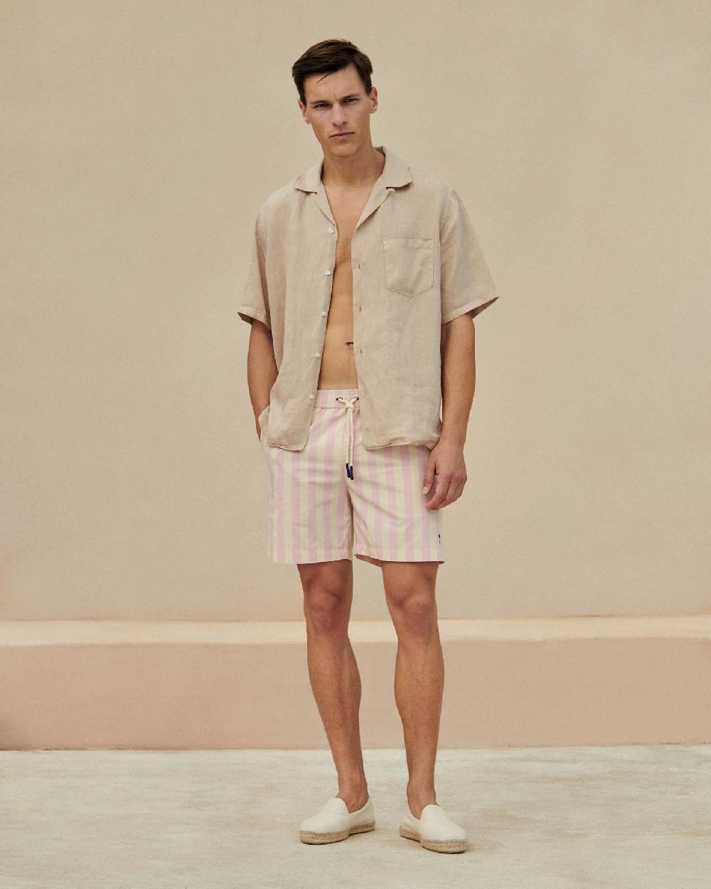 Manebí Printed Swim Shorts - Antique Rose Convenienza