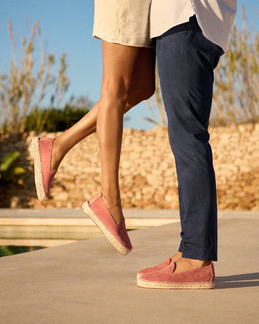 Manebí Suede Double Sole Espadrilles - Hamptons Terracotta Vendite Flash