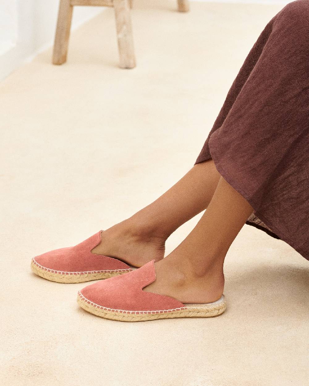 Manebí Suede Mules - Terracotta Nuova