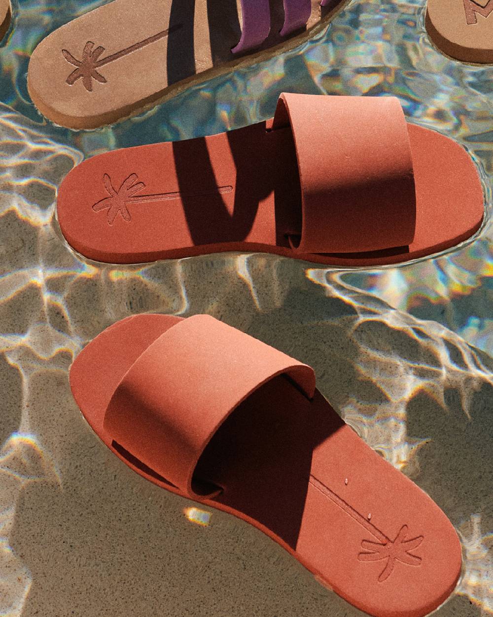 Manebí Eva Slide|Swim Sandals - Terracotta Cyber Monday