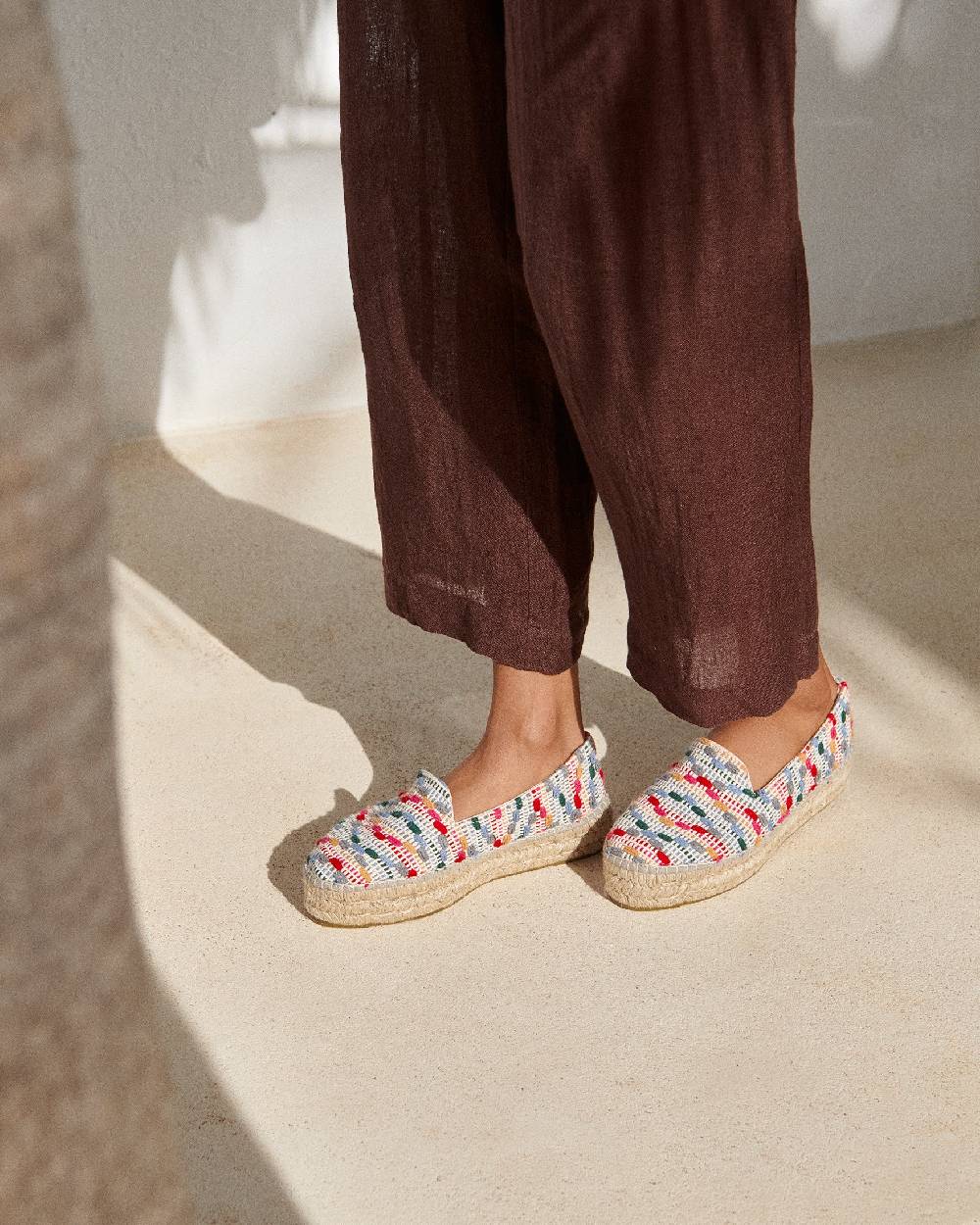 Manebí Cotton Jaquard|Double Sole Espadrilles - Multicolor Stripes Acquista Ora