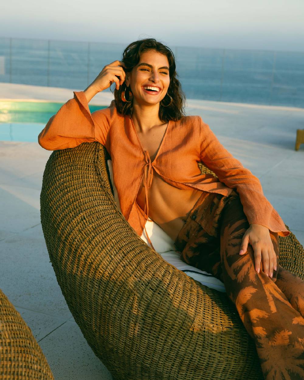Manebí Linen Gauze Santander Top - Sunbaked Promozione