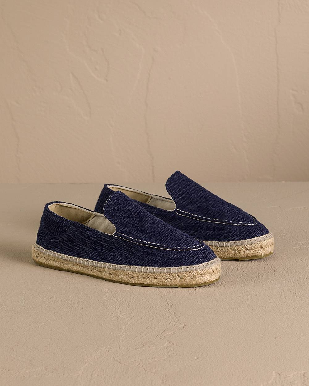 Manebí Organic Hemp Traveler Loafers|Espadrilles - Navy In Vendita
